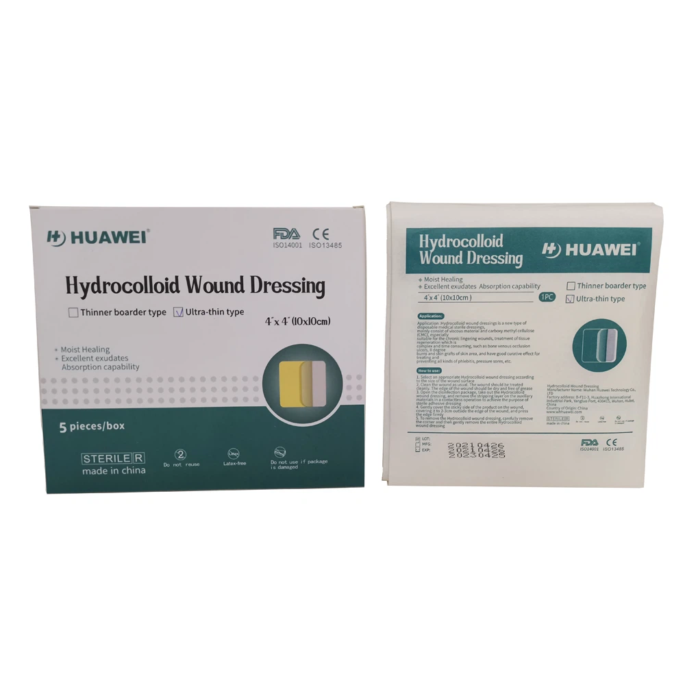 Hydrocolloid dressing package