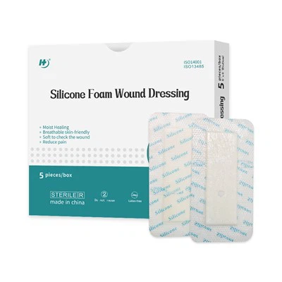 Vendidos adhesivos impermeables con aderezo de la herida de espuma de silicona súper con borde con borde